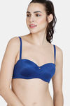 Zivame Marshmallow Padded Wired Low Demi Coverage Strapless - Navy — thumbnail 5